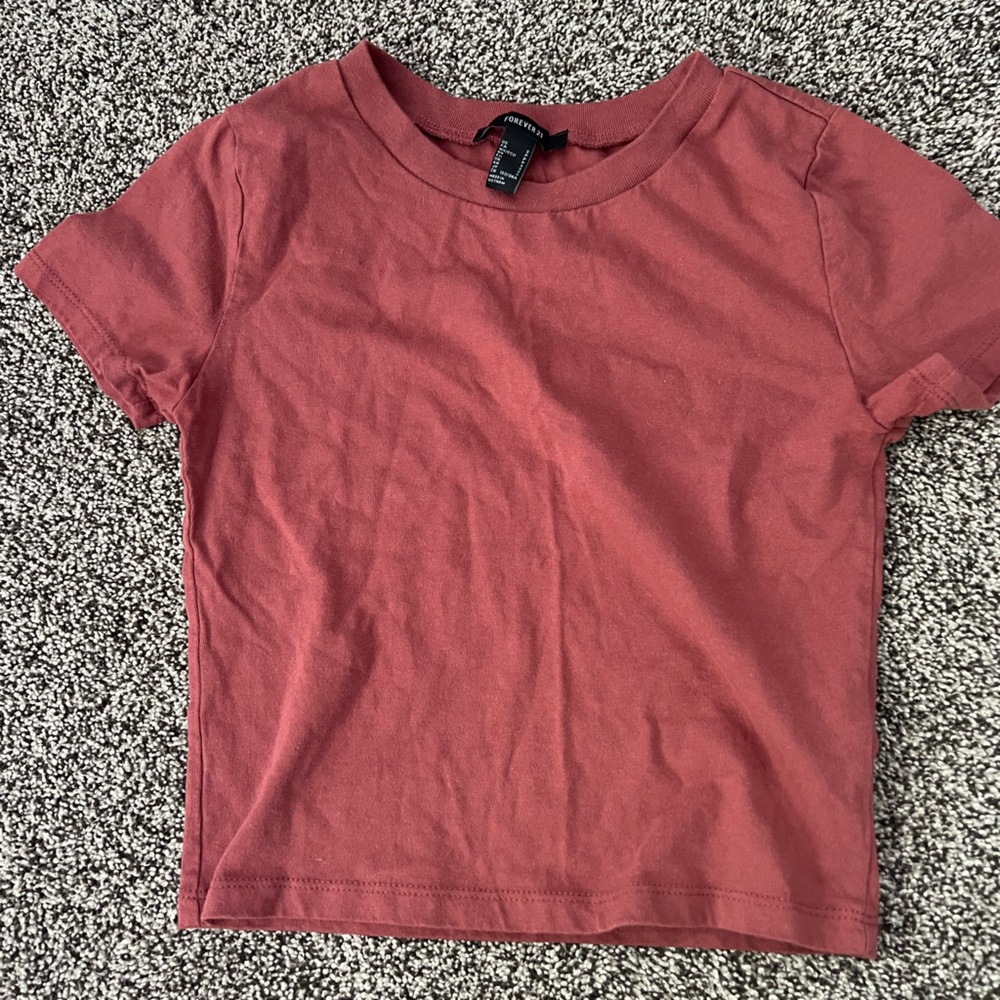 Forever 21 red/pinkish baby tee